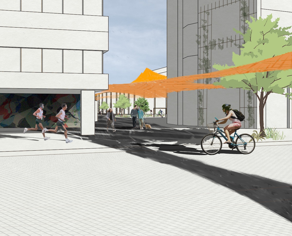 250900_Perspektive_StraNa_Durchblick auf Gelaende Europäischer Architekturwettbewerb für Studierende 2025 Kulturhauptstadt Chemnitz Baukultur für Chemnitz e.V.